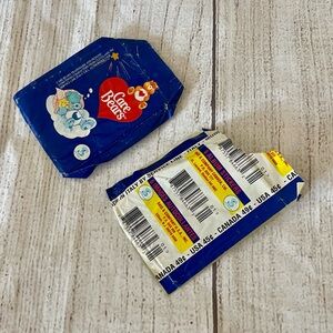 VINTAGE 1994 Care Bears Collectable Sticker Packs (Opened) - 9 stickers total